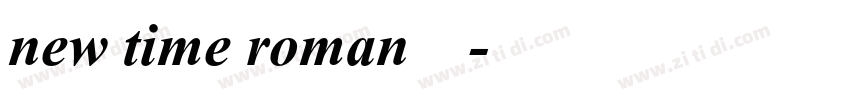 new time roman字体下载字体转换